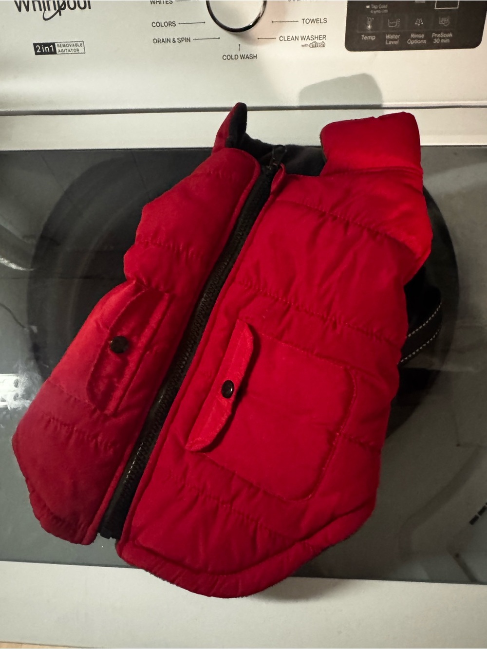 Per Red Puffer harness Vest - Nautica